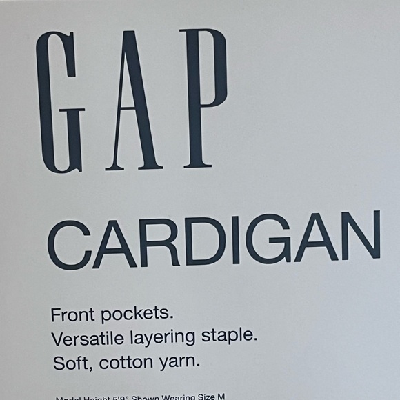 Gap Cardigan, Olive Color, Long Sleeve, Size Large/Brand New Unwrapped With Tags - Picture 4 of 5